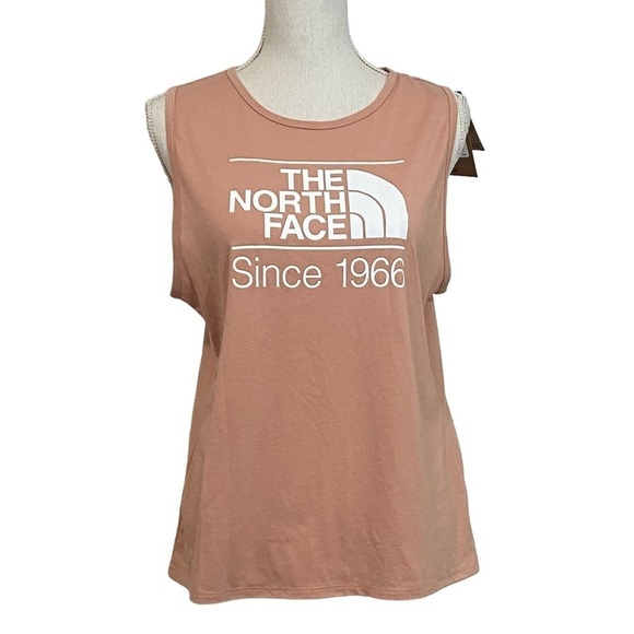 THE NORTH FACE - NWT - SIZE MEDIUM -GRAPHIC TANK - COLOR IS CAFE CRÈME - 1966 B6 - Picture 1 of 9